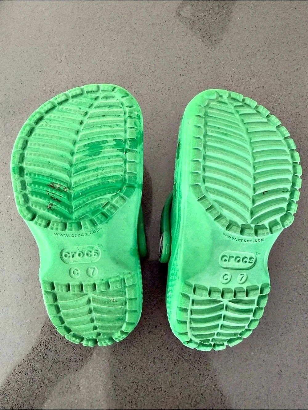 Crocs Classic Clog Green Kids C7 Toddler Little Kid (1-2 year old)